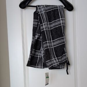 Plaid Black and White Pants